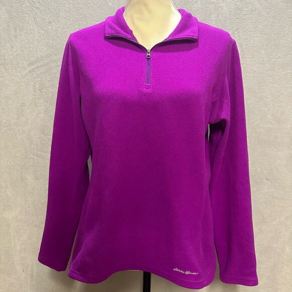 Eddie Bauer | Purple Half Zip Up Sweater | Purple | M - Picture 3 of 8